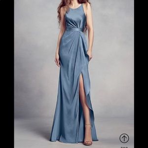 Blue bridesmaid dress, WHITE by Vera Wang